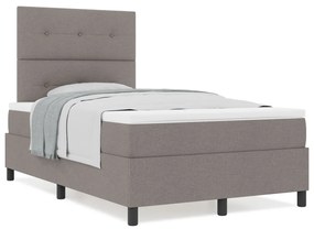 Box Spring Ágy Matresszel Taupe Kis Dupla Szövet
