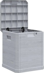 vidaXL világosszürke kerti tárolóláda 90 L