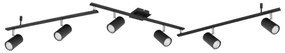 Globo 57910-6B - Spotlámpa ROBBY 6xGU10/35W/230V fekete