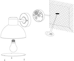 Eglo 96207 - Kültéri fali lámpa ENTRIMO 1xE27/60W