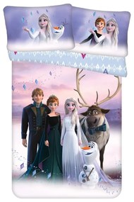 Pamut gyerek ágyneműhuzat babaágyhoz 100x135 cm Frozen 2 – Jerry Fabrics