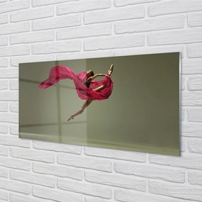 Üvegképek Nő rózsaszín zsineg anyag 125x50 cm