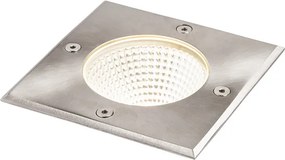 RENDL RIZZ SQ 125 rozsdamentes acél 230V LED 7W 41° IP67 3000K