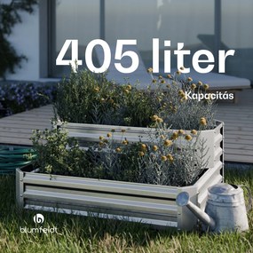 High Grow magaságyás, 2 szint, időjárásálló, korrózióálló, robusztus, 405 L