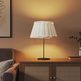 fehér fonott lámpaernyő Ø50x30 cm