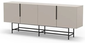 Krémszínű alacsony komód 200x77,5 cm Eldia – Marckeric