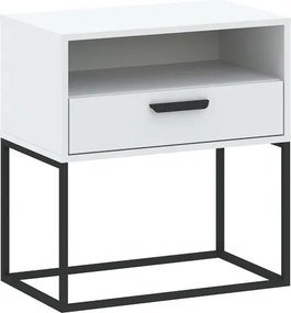 CADRO éjjeli szekrény, 60 cm, No. 4 vázon | Fehér