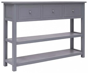 szürke tömör császárfa tálalószekrény 108 x 30 x 76 cm