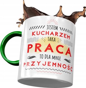 Zöld Bögre Szakácsnak Én Szakács vagyok Nyomtatott Fotóval