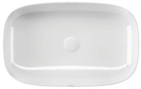 Sanovit MATTEO - PULTRA ültethető - Top Counter - porcelán mosdó - - 65 x 40 cm