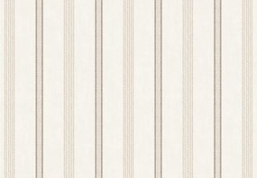 Parato Cristiana Masi Top Stripes Linen bézs-szürke csíkos vlies tapéta – 38426