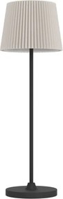 Eglo 75934 - LED dimmelhető, tölthető asztali lámpa LEONERO LED/3,8W/5V 2000mAh fekete/krémszínű