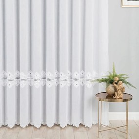 Mg Függöny 346 Batyst hímzéssel Fehér 250cm magas, 0,5m