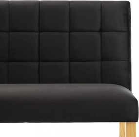 fekete bársony pad 140 cm