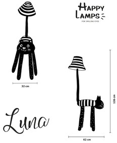 Happy Lamps - LED Gyerek állólámpa LUNA LED/5,4W/230V macska