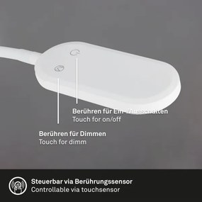 Briloner 2177016 - LED Dimmelhető fal flexibilis lámpa LED/6W/230V fehér