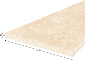 Munkalap, vastagság 2,8 cm, royal beigemarble