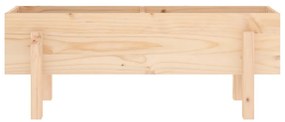 tömör fenyőfa kerti magaságyás 101 x 30 x 38 cm