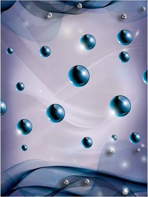 Flizelin fotótapéta Gömbök Ragyogás Gömbök Szikra Nyugalom Szalagok 206x275 +ragasztó