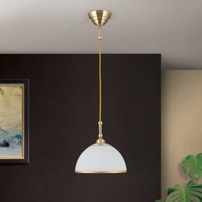 Orion HL 6-1808/1 - Csillár zsinóron OLD LAMP 1xE27/40W/230V fehér/réz