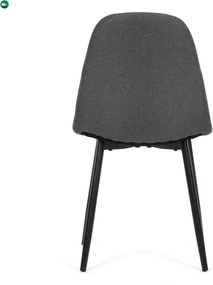 Jídelní židle, šedá, látka, CT-V2972 GREY2