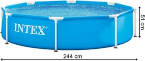Intex medence fém kerettel 28205NP - 244 x 51 cm