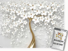 3D Fotótapéta Virágok Fa Hálószoba Nappali Tapéta Flizelina 350x250