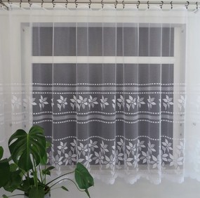 Mg Függöny jacquard 623/885 Fehér 250x180cm kész M szalaggal