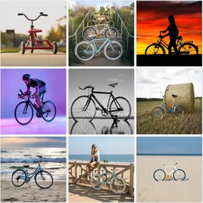 Kép szett 9x 60x60 Mix Kerékpárok