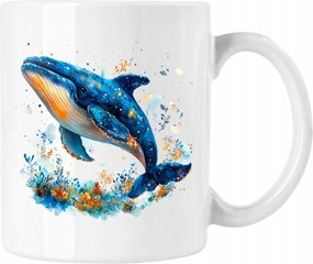 Bálna bögre Színes 3 Fehér 330ml