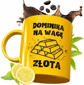 Arany Prémium Bögre Dominikának Születésnapra Ajándék Nyomtatott