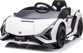 HOMCOM Gyerek Elektromos Autó 12V 2 Vezetési Móddal Lamborghini SIAN SUV Játék Elektromos Jármű Távvezérléssel Zene (MP3/USB) Fény 3-5 Éves Korúaknak