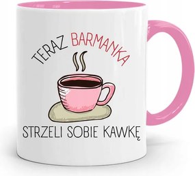 Rózsaszín Bögre Csaposnak, fényképes nyomott mintás