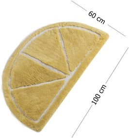 Sárga fürdőszobai kilépő 100x60 cm Limon – Foutastic