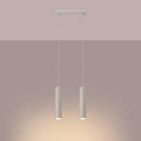 Sollux SL.1480 - Csillár zsinóron LAGOS 2xGU10/10W/230V krémes
