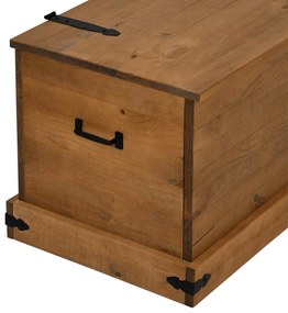 tömör fenyőfa HALDEN tárolószekrény 91x48x47 cm