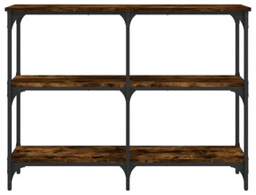 füstös tölgy színű szerelt fa tálalóasztal 100 x 29 x 75 cm