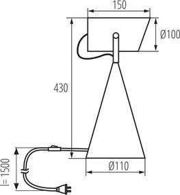 Kanlux 36260 - LARATA asztali lámpa 1xE27/5W/230V, fehér
