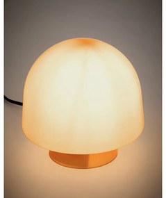 Narancssárga asztali lámpa üveg búrával (magasság 20 cm) Reig – Kave Home