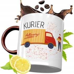 Bordó Bögre Futárnak Születésnapi Ajándék fényképes nyomtatással