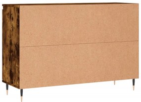 füstös tölgy színű szerelt fa tálalószekrény 101,5 x 35 x 70 cm