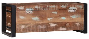 Tároló ládák 80x30x30cm Tömör Újrahasznosított Fa és Fém