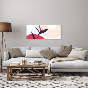 Kép - Rózsaszín virágos absztrakció N⁰1 (120x50 cm)