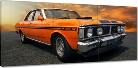 Vászonkép 150x70 Narancssárga Klasszikus Autó