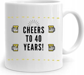 Születésnapra 40 40-es 40-es Bögre Tökéletes Ajándék fényképes nyomtatással