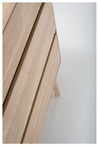 Fawn tömör tölgyfa komód 3 fiókkal - Gazzda