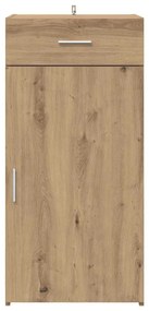 Széf fiókkal kézműves tölgy 42.5 x 40 x 93 cm Faanyag