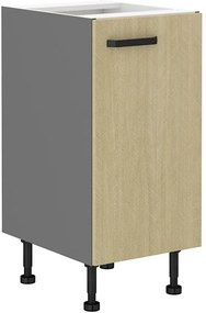 Alsó konyhaszekrény Scarmi 40 D 1F BB (Antracit + Herringbone scandi). 1049744
