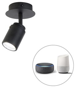 Okos fürdőszoba reflektor fekete IP44 WiFi-vel, GU10 - Ducha