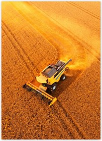 Poszterek 50x70 Kilátás felülről a kombájnra